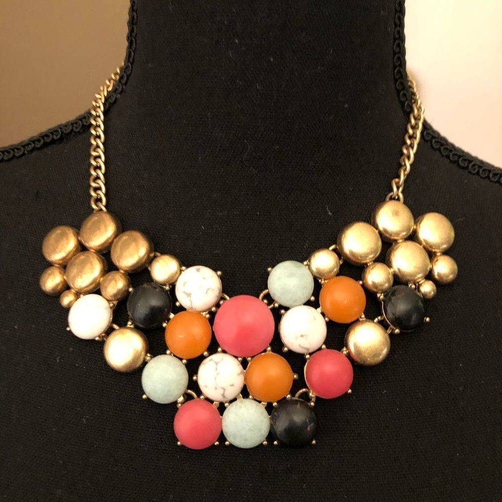 J.Crew Statement Multicolor Bib Necklace